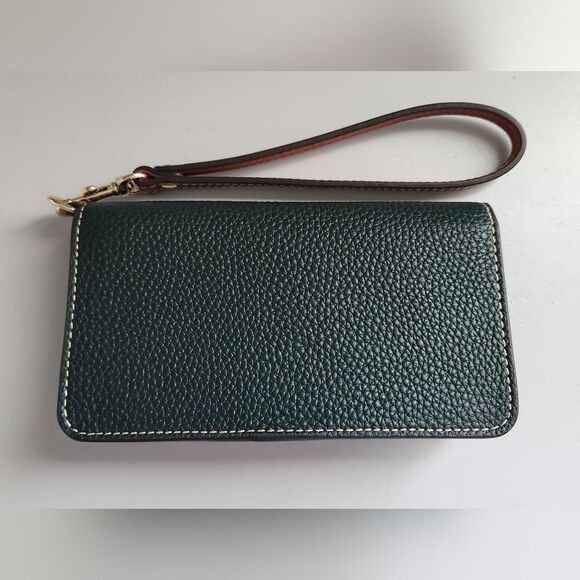 Dooney & Bourke Forest Green Wristlet Phone Wallet - Picture 5 of 10